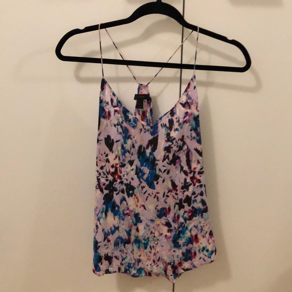 Purple floral tank